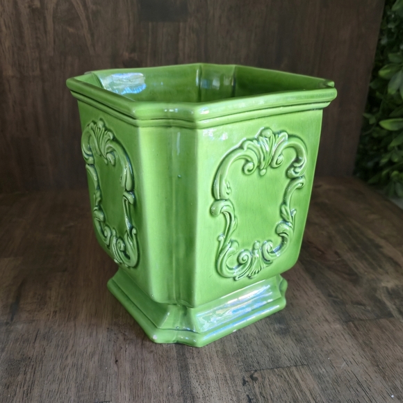 Other - Vintage Italian green vase, Bassano ceramic